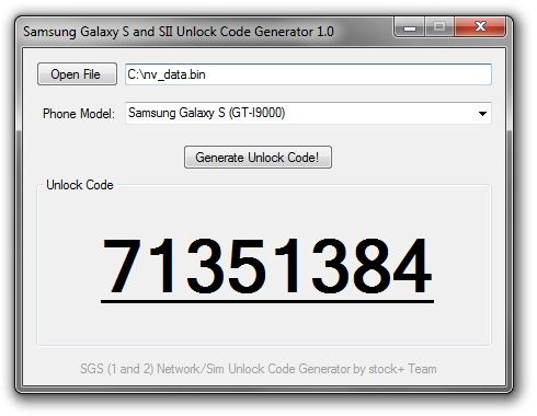 Samsung galaxy 4 unlock code